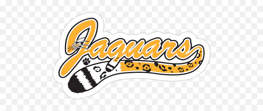 Jaguar Logo Type Mascot Sticker - North Wilkes Middle School Png,Jaguar Logo Png