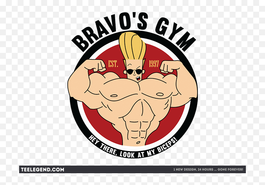Bravou0027s Gym - Johnny Bravo T Shirt Full Size Png Download Illustration,Johnny Bravo Png