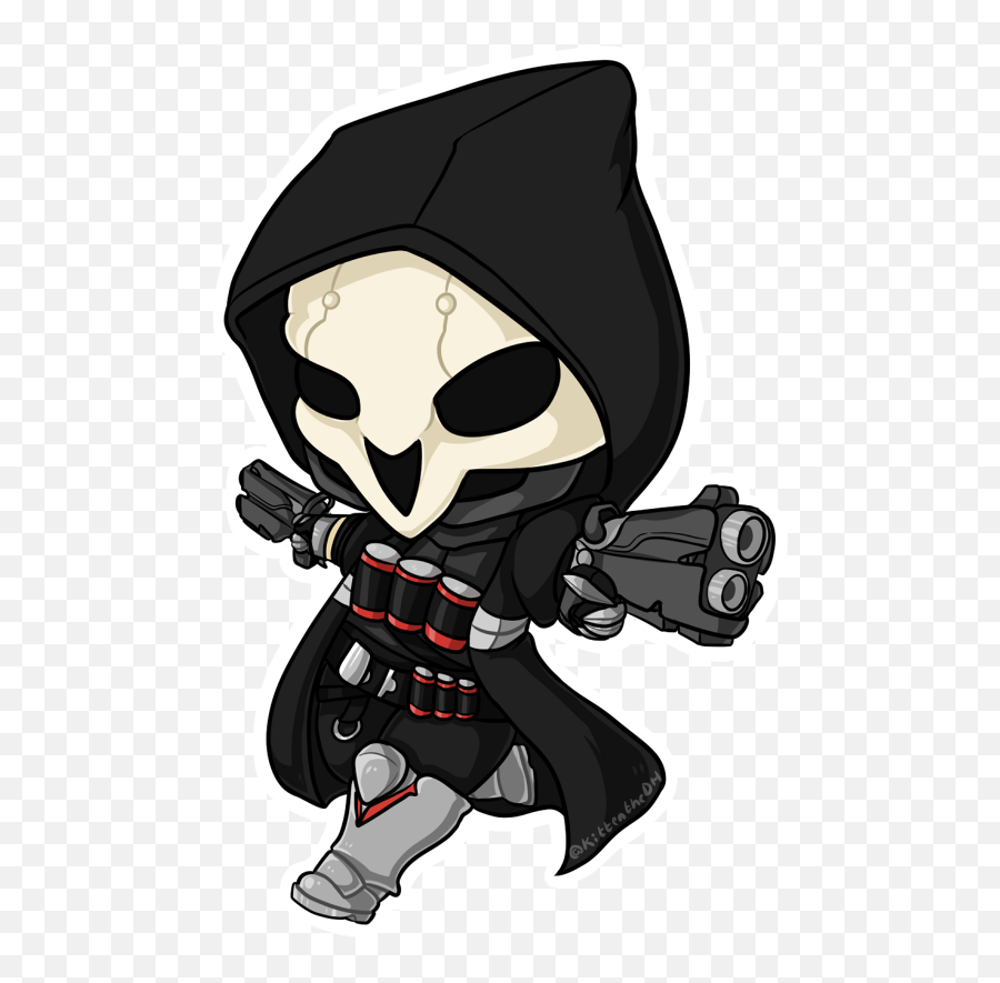 Reaper Drawing Overwatch Chibi - Reaper Overwatch Chibi Png,Reaper Overwatch Png