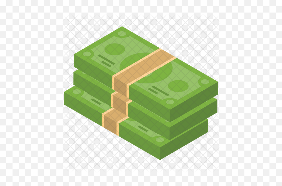 Money Stacks Icon Of Isometric Style Png