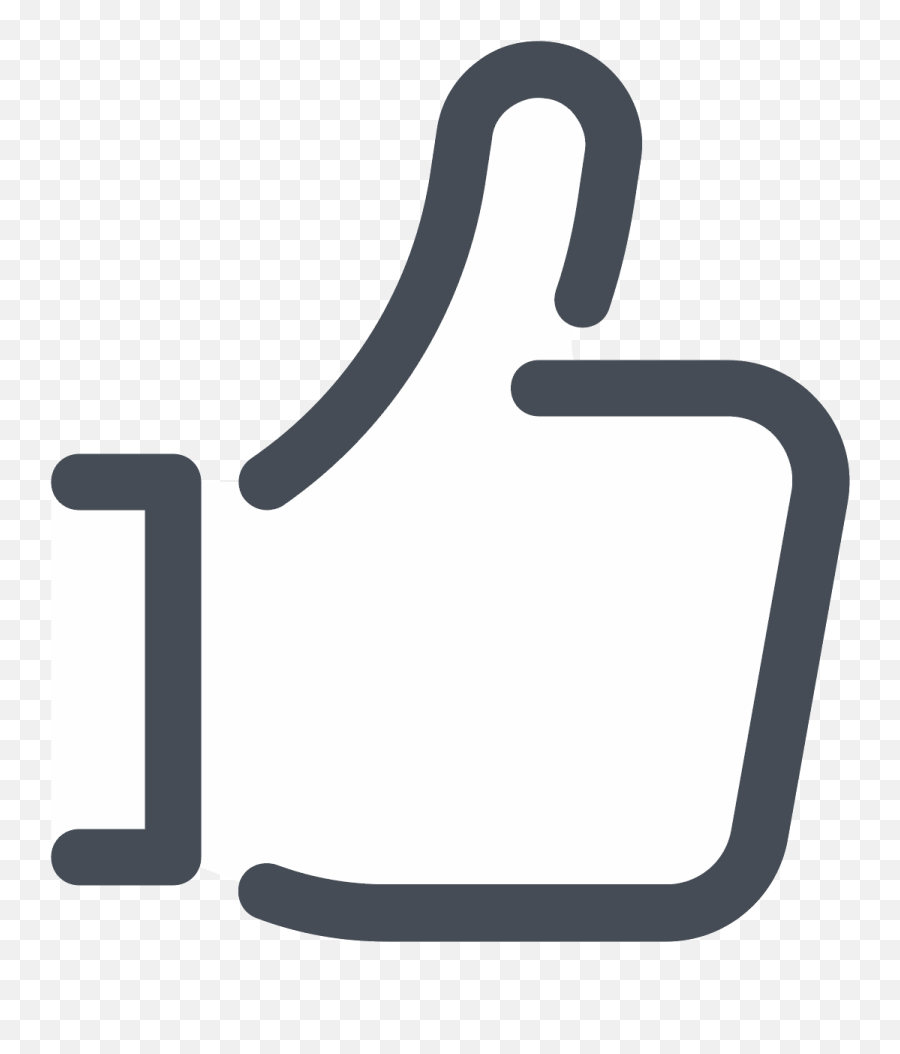 Thumbs Up Icon For Liking Things - Clip Art Png,Facebook Thumbs Up Png