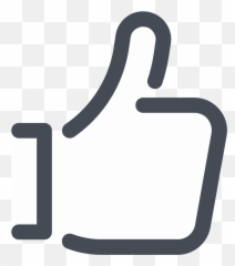 Thumbs Up Icon For Liking Things - Clip Art png