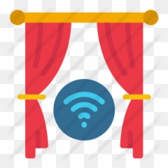 Smart Curtain - Free Technology Icons Clip Art Png,Red Curtain Png