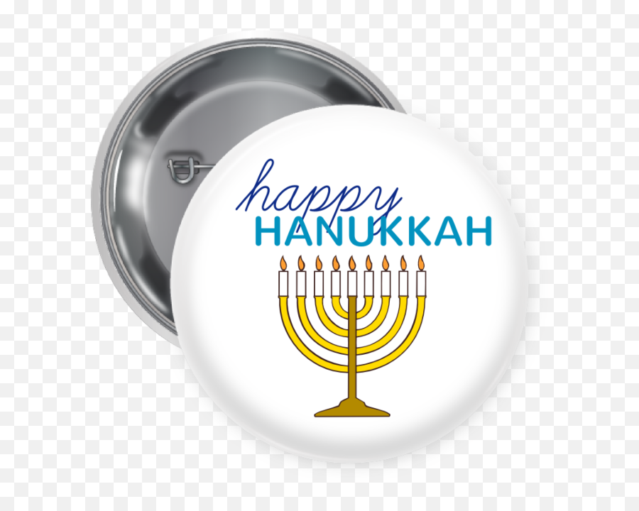 Happy Hanukkah Button - Button Png,Hanukkah Png