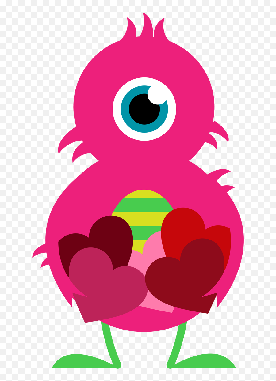 Cool Emoji Art - Trinity Valentine Monster Clipart Png,Cool Emoji Png
