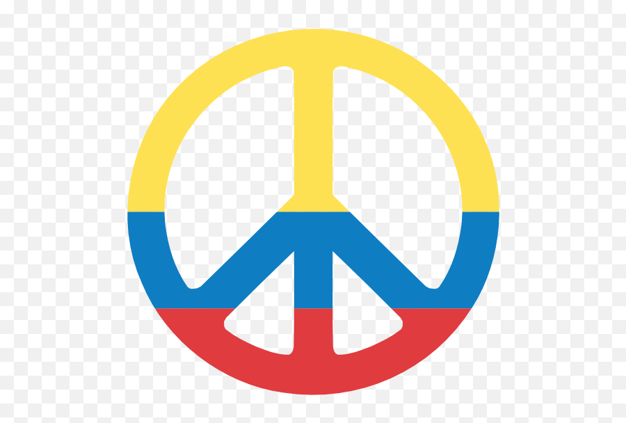 Colombia Peace Symbol Flag 3 Clipart Panda - Free Clipart Transparent Peace Sign Png,Colombian Flag Png