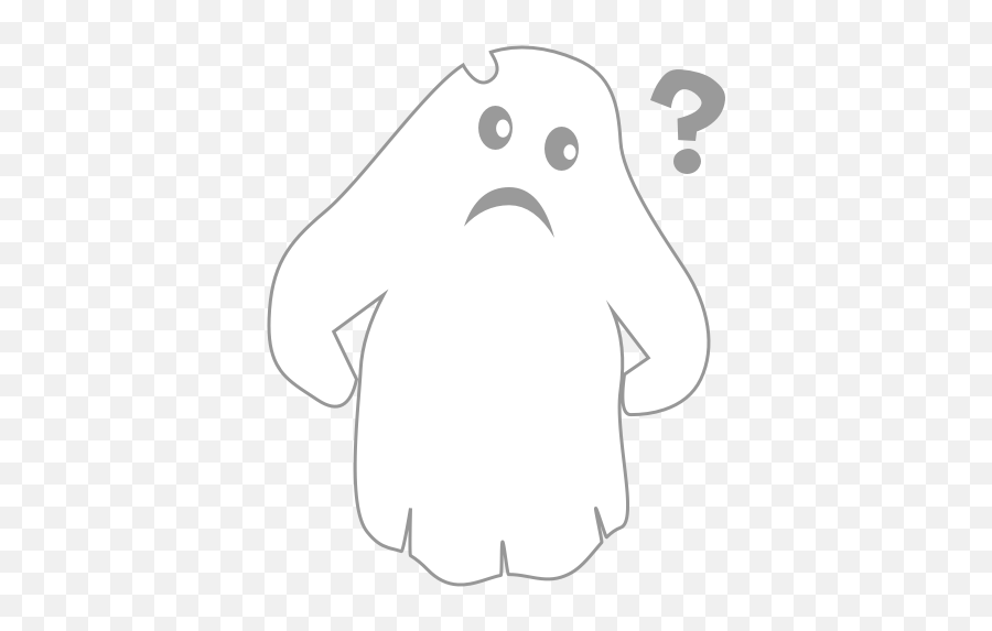 A Scary Ghost By Dani Hafid - Cartoon Png,Scary Ghost Png