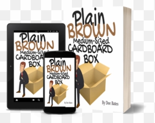 Plain Brown Medium Sized Cardboard Box - Tablet Computer Png,Cardboard Box Transparent