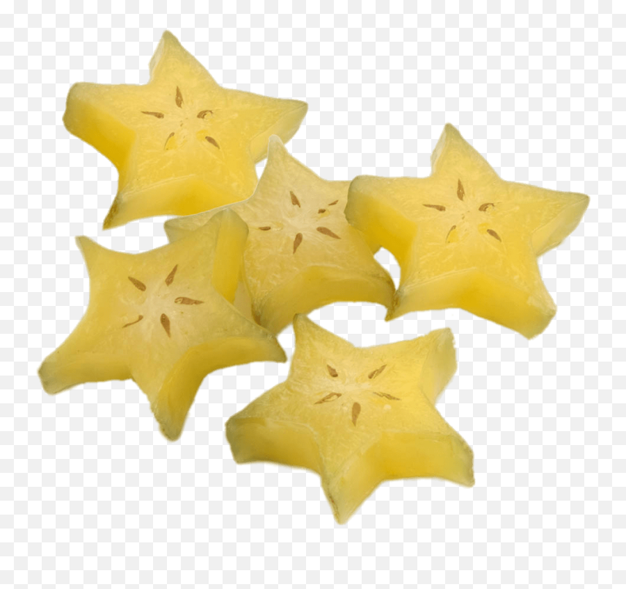 Slices Of Starfruit Transparent Png - Starfruit Transparent Background,Dragon Fruit Png