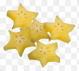 Slices Of Starfruit Transparent Png - Starfruit Transparent Background,Dragon Fruit Png