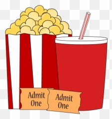 Movie Popcorn Clipart Cliparts And - Tickets Art png