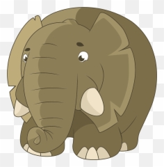 Fat Elephant Clipart - Big png