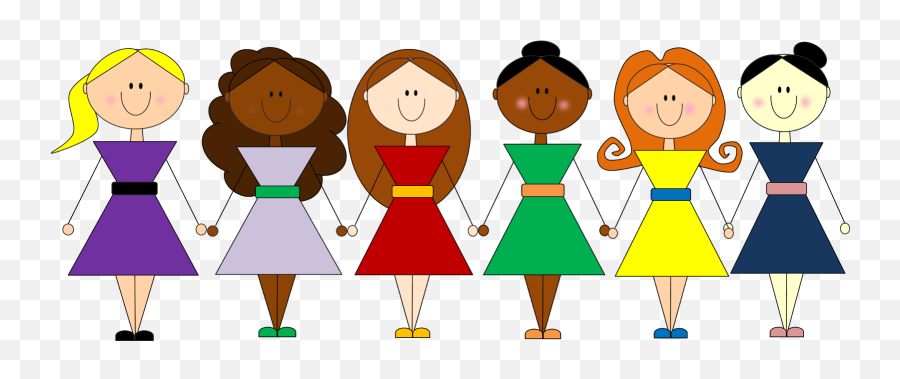 Girls Clip Friends Transparent U0026 Png Clipart Free Download - Ywd Group Of Girls Cartoon,Friends Clipart Png