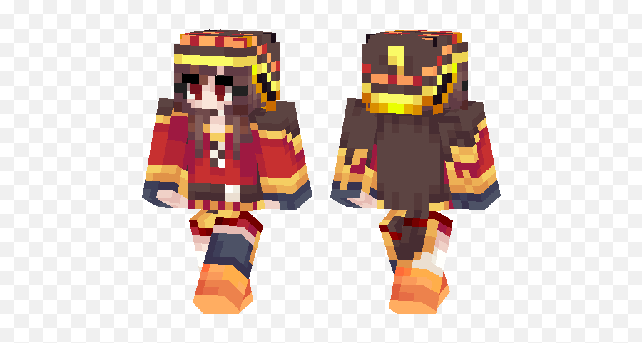 Megumin Minecraft Pe Skins - Fundy Minecraft Skin Transparent Png,Megumin Png