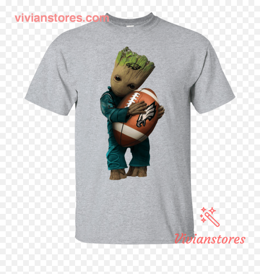 Baby Groot Love Eagles - Football Team Tshirt Vivianstores Dentist Shirts Png,Baby Groot Png