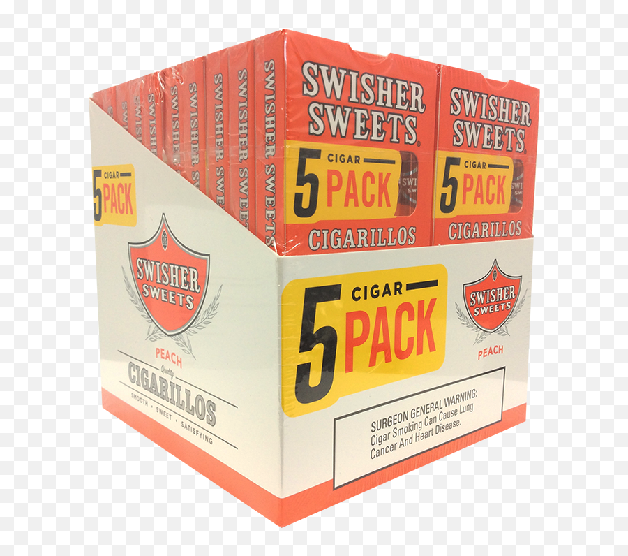 Swisher Sweets Peach 20pk5ct - Cardboard Packaging Png,Swisher Sweets Logo