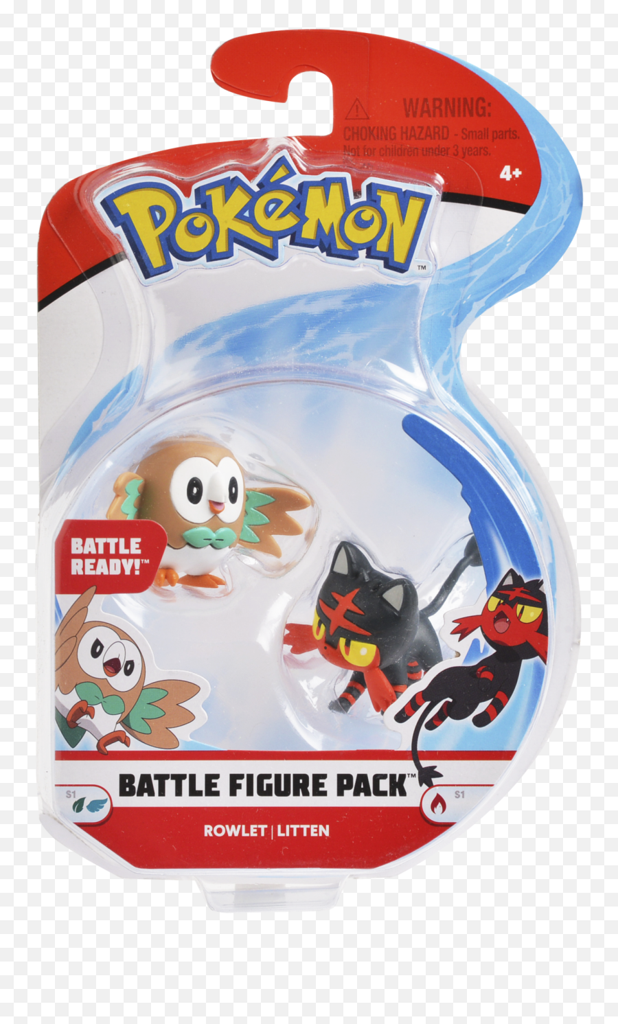 Buy Pokemon - Figure Battle Pack 5cm Rowlet U0026 Litten 96198 Haunter Scorbunny Pancham Png,Rowlet Png