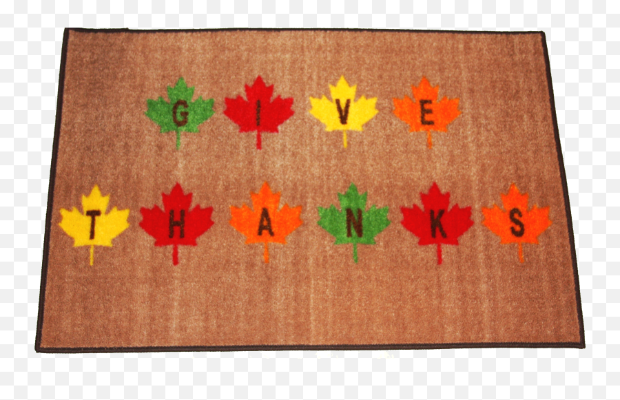 Give Thanks Rug U2013 Holidayrugsoutletcom - Placemat Png,Give Thanks Png