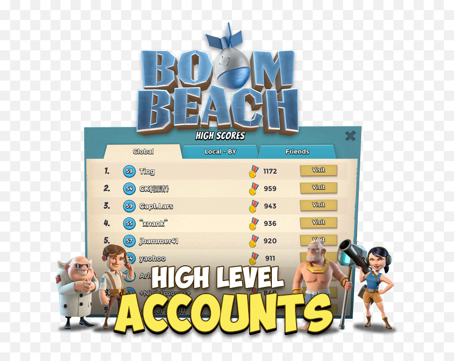 Boom Beach Accounts - Free Boom Beach Accounts Png,Boom Beach Logo