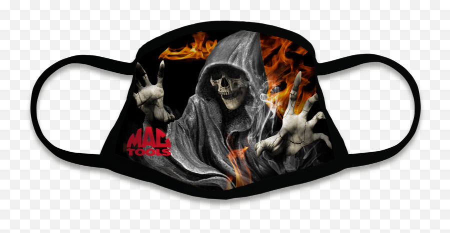 U0092 Sublimated Skull Face Mask U2013 Mac Tools - Supernatural Creature Png,Skull Mask Png