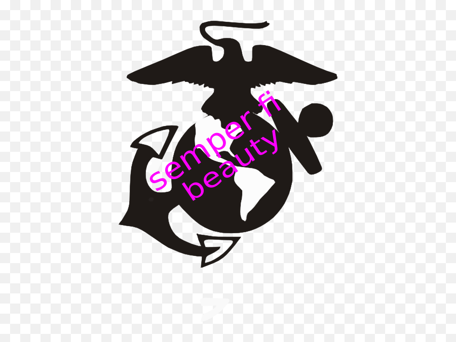 Semper Fi Beauty Clip Art - Vector Clip Art Usmc Logo Clip Art Png,Semper Fi Logo