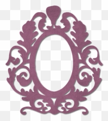 Fleur De Lis Border Png - Frame Burgundy Ornate Arts And Vintage Borde Ovalado