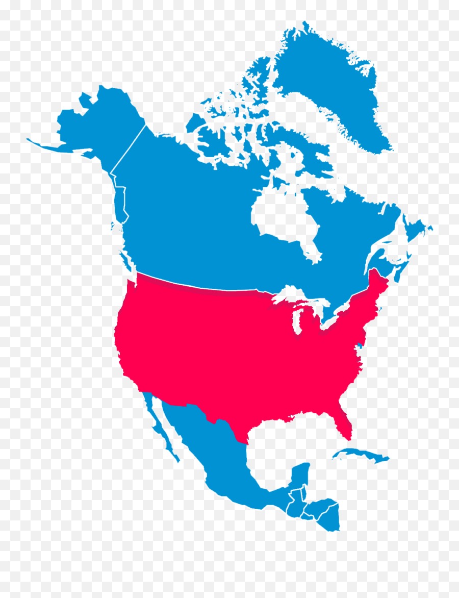 Download North America Usa - Free Americas Map Vector Full North America Usa Png,North America Transparent