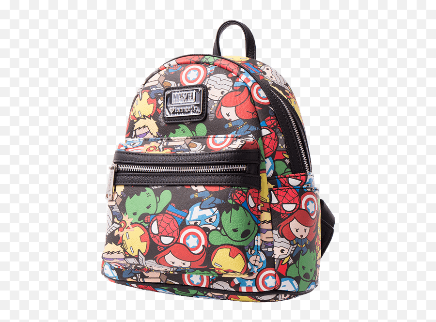 Marvel - The Avengers Kawaii Loungefly Mini Backpack Zing Superhero Png,Mochila Oakley Small Icon Backpack