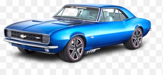 Blue Car Png Picture - Old Muscle