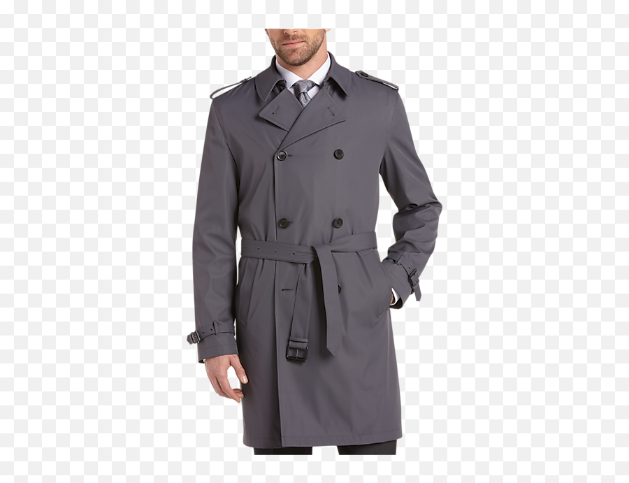 Kenneth Cole Gray Modern Fit Trench Coat Png J Crew Short Icon