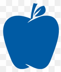 Apple Logo With Transparent Background - Blue png
