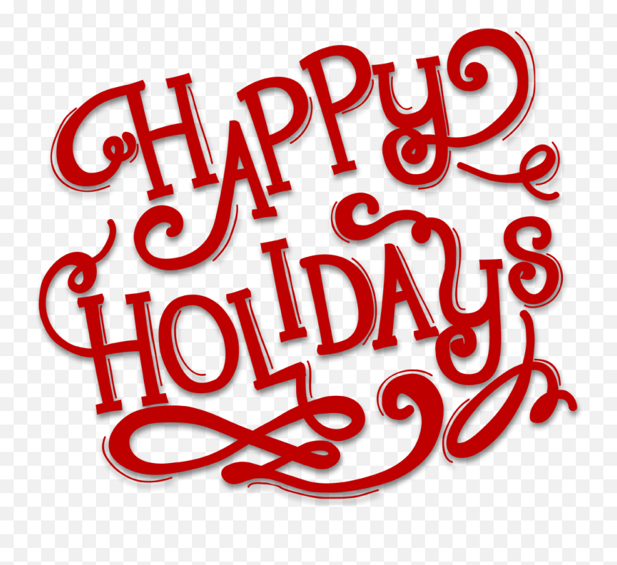 Happy Holidays Png Transparent 3 - Calligraphy,Holidays Png