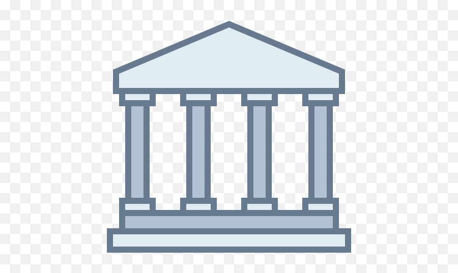 University Icon In Office Style - Clipart Ancient Greece Temple Png,Greek Building Icon