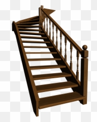 Stairs Transparent Single - Winder Staircase Png Background Clipart
