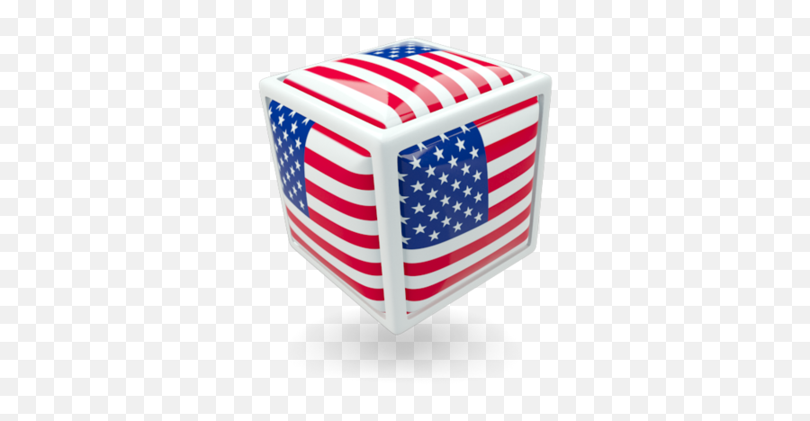 Cube Icon Illustration Of Flag United States America - America Cube Png,America Flag Icon