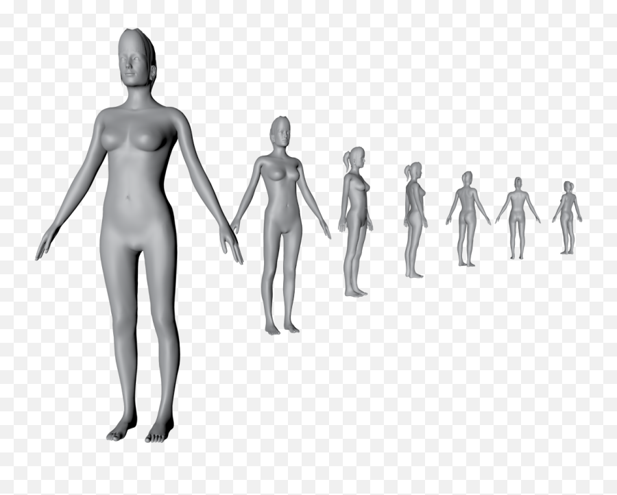 Nettelo - Mobile 3d Body Scan Analysis U0026 Product Matching Female Full Body Free Download Png,Human Figure Png
