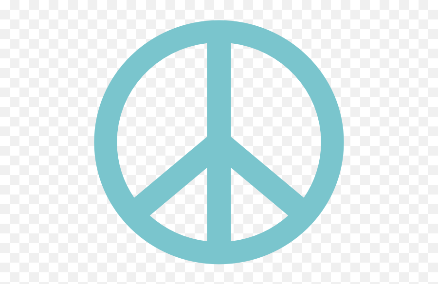 Cadet Blue 3 Peace Symbol 2 Clipart Panda - Free Clipart Peace Sign Clip Art Png,Cadet Icon