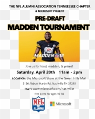 Nflalumnpredraftmadden2 Poster Png Nfl
