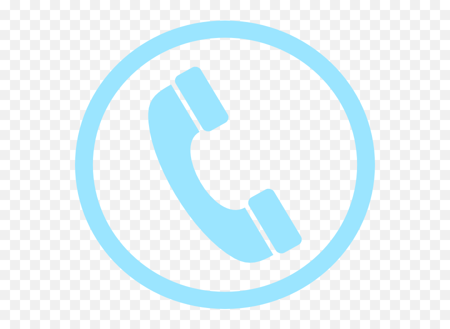 Blue Phone Clip Art - Vector Clip Art Online Png,Phone Icon For Resume