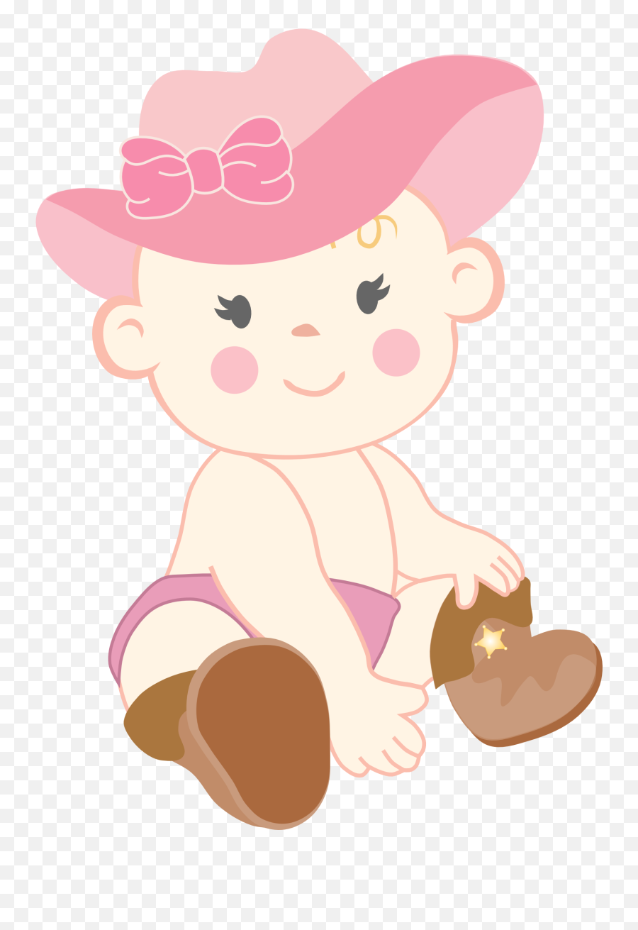 Download Hd Cowgirl Baby Clipart - Bebe Festa Junina Png,Baby Clipart Transparent