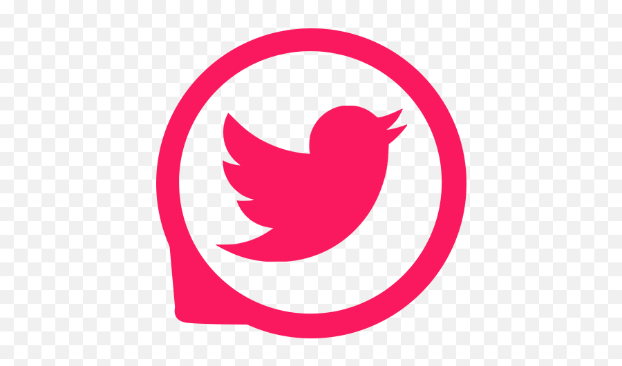 Logo Twitter Rosa Png - Twitter Logo 2020 Transparent,Logo De Twitter