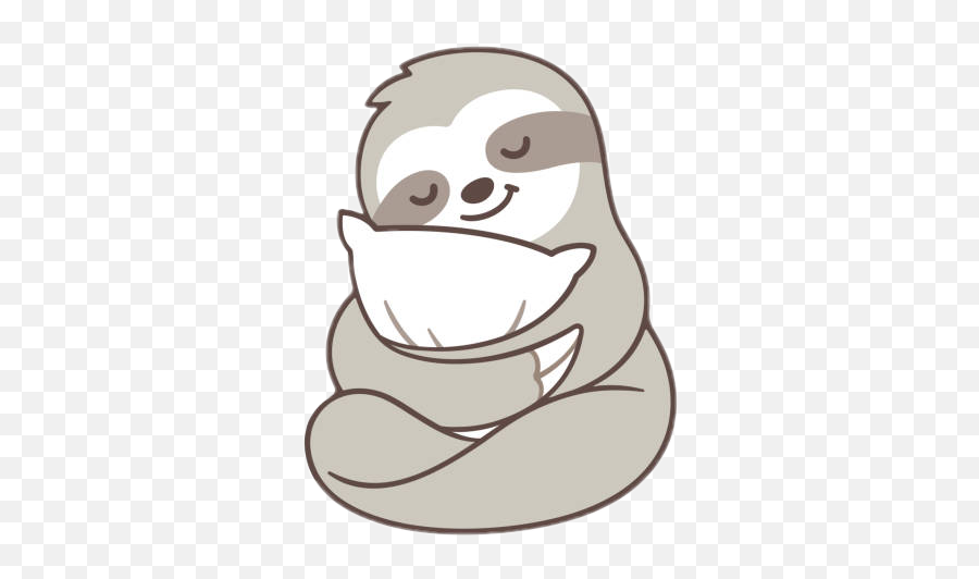 Sloth Drawing - Kawaii Cute Sloth Cartoon Png,Sloth Transparent Background