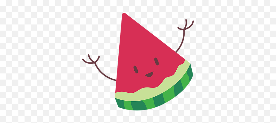 Happy Watermelon Slice Duvet Cover Png