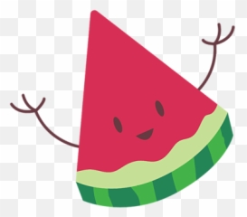 Happy Watermelon Slice Duvet Cover Png