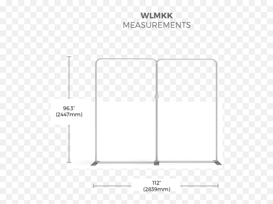 Waveline Media Display - Wlmkk Kit 02 Tension Fabric Display Diagram Png,Wave Line Png
