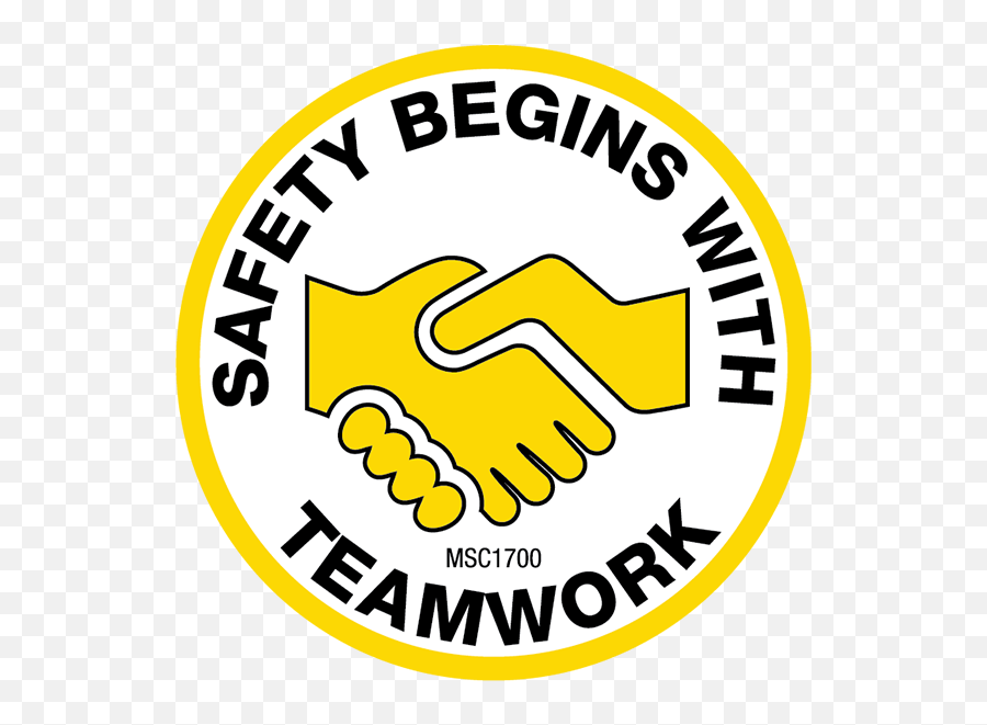 Download Safety Begins With Teamwork Hard Hat Emblem - Team Safety Begins With Teamwork Png,Safe Png