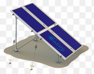 Solar Panel Anchoring - Cobalt Blue png