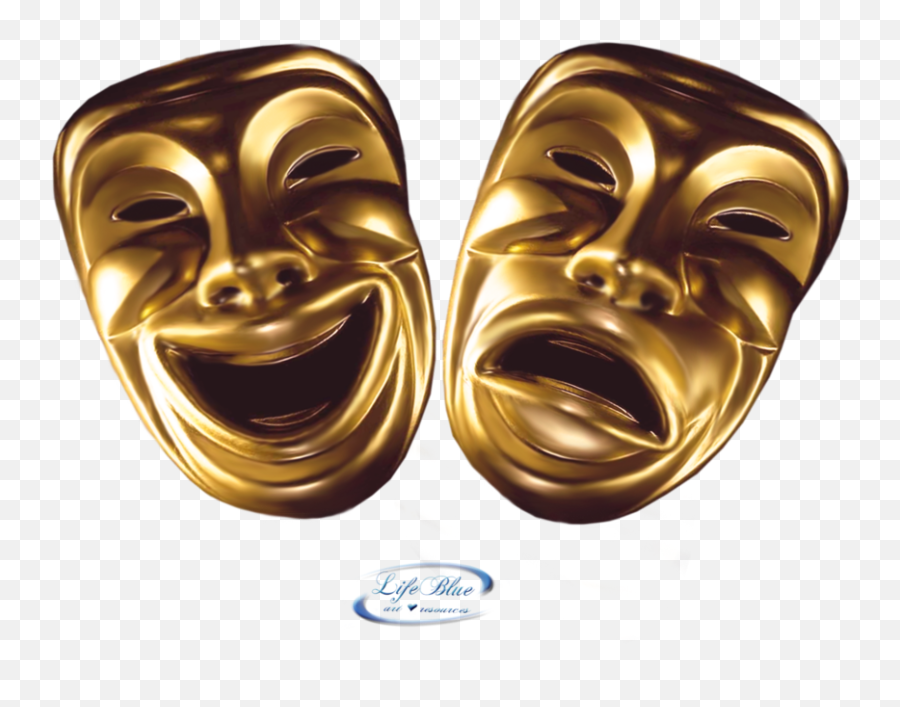 Comedy Tragedy Masks Png 1 Image - Comedy And Tragedy Masks Png,Drama Masks Png