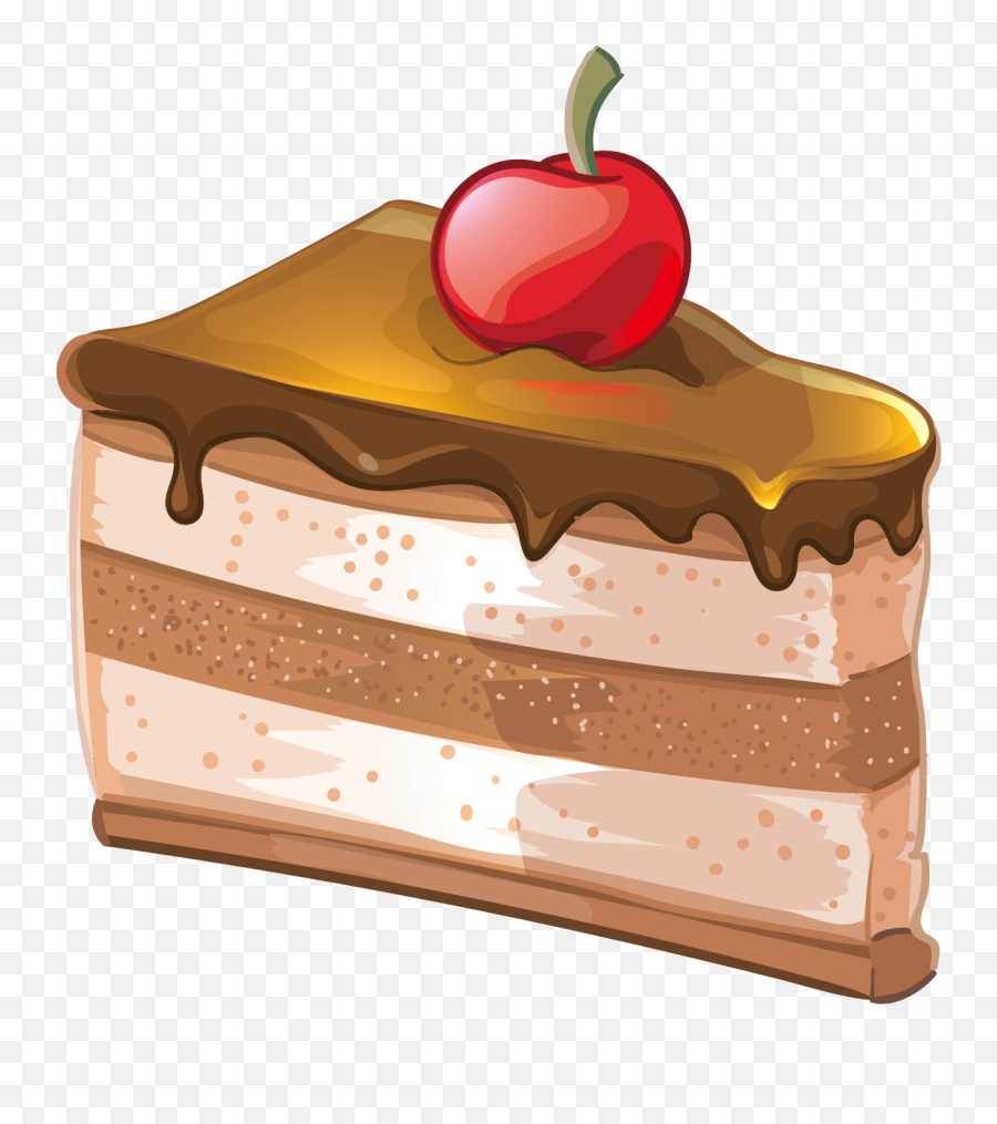 Cake Vector Png - Clipart Cake Slice Png,Cake Slice Png