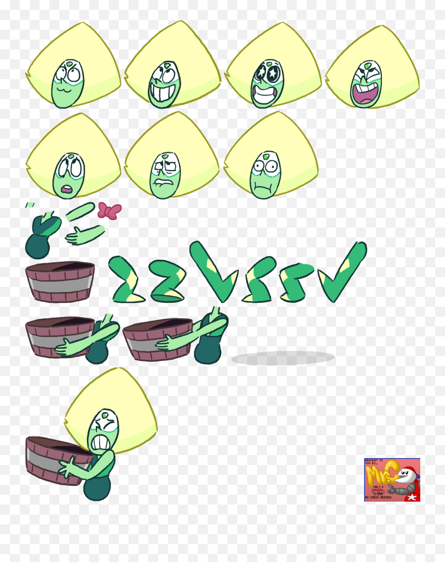 Download Click For Full Sized Image - Undertale Steven Universe Sprites Png,Peridot Png